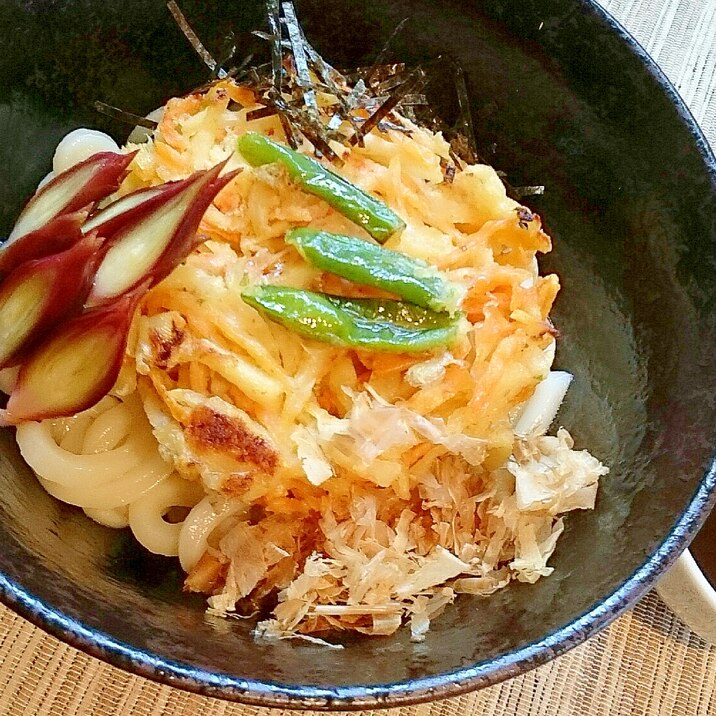 簡単☆かき揚げぶっかけ冷うどん